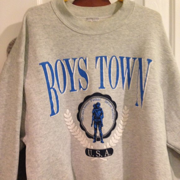 Vintage Boys Town Sweatshirt - M - Picture 2 of 2